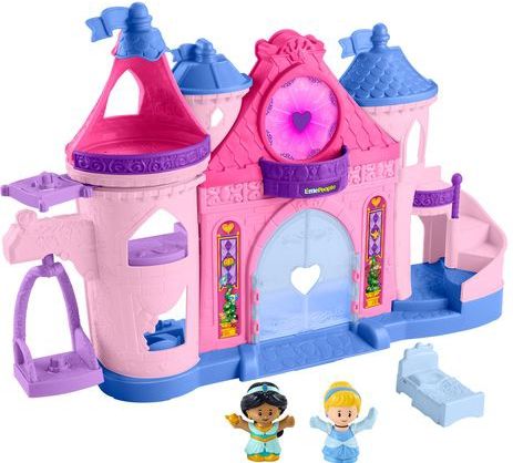 Fisher-Price Little People Kasteel - Disney Prinses Magisch Kasteel - Met Licht en Dans - Speelfigurenset