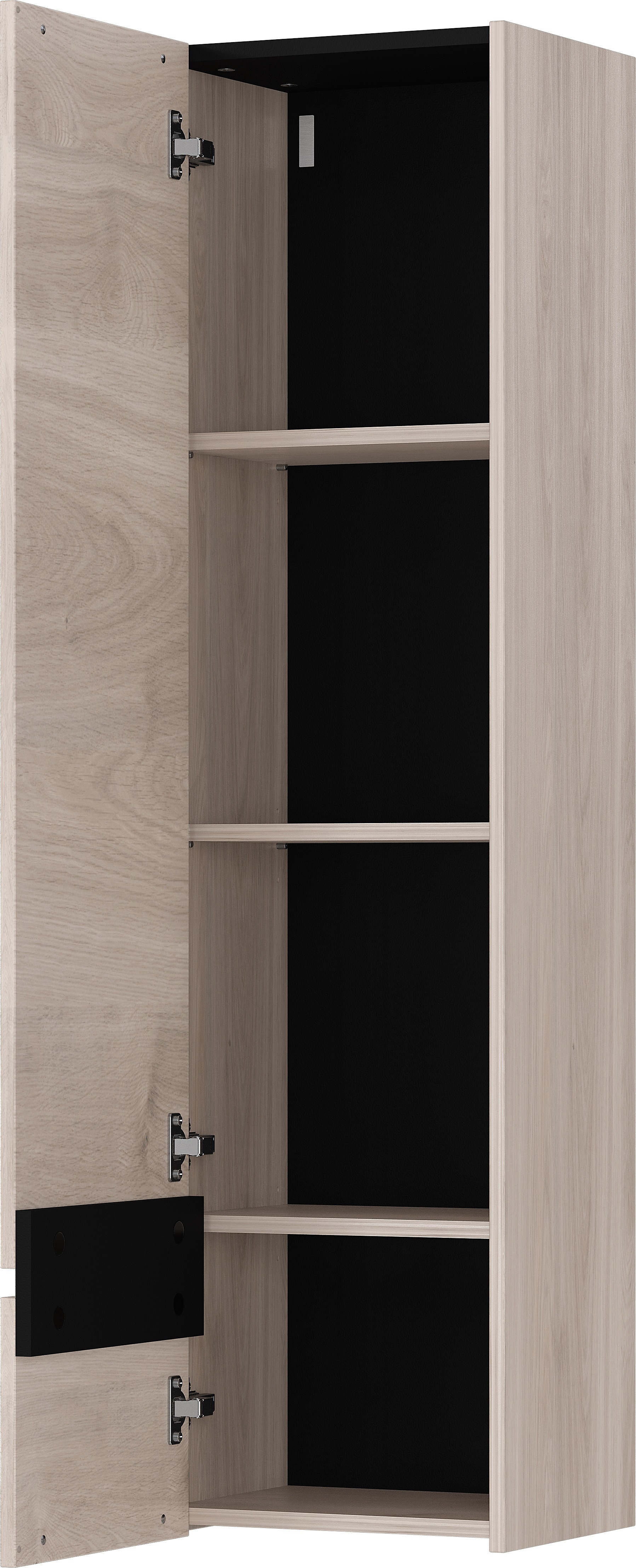 Hängeschrank EMMA 36 x 135 cm Castello-Eiche-Dekor beige/schwarz