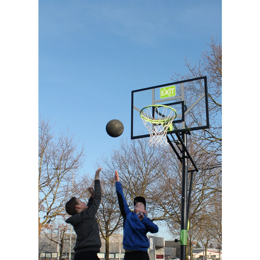 EXIT Galaxy Basketballkorb zur Bodenmontage - grünschwarz