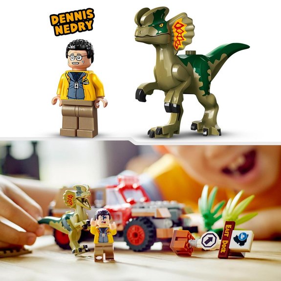 L'embuscade du dilophosaure Lego Jurassic Park 76958
