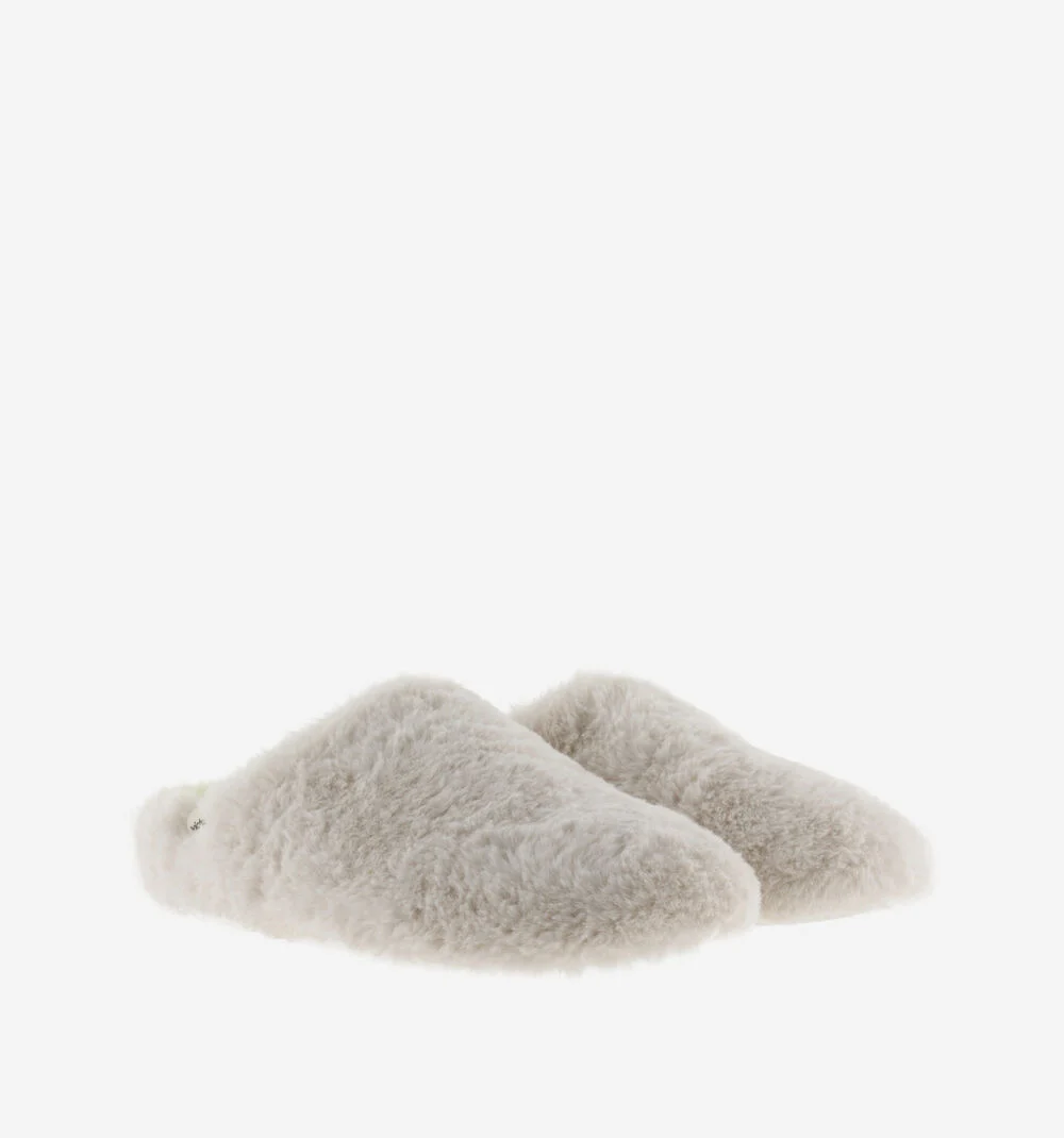 NORTE FOURRURE Pantoufles pour femmes fluor CRUDO