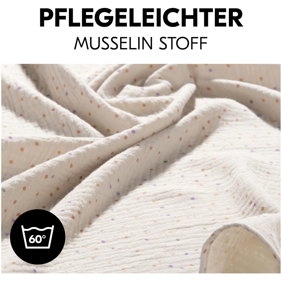 hauck Spucktücher Cuddle N Clean 3er Set SageBeige DotsCork