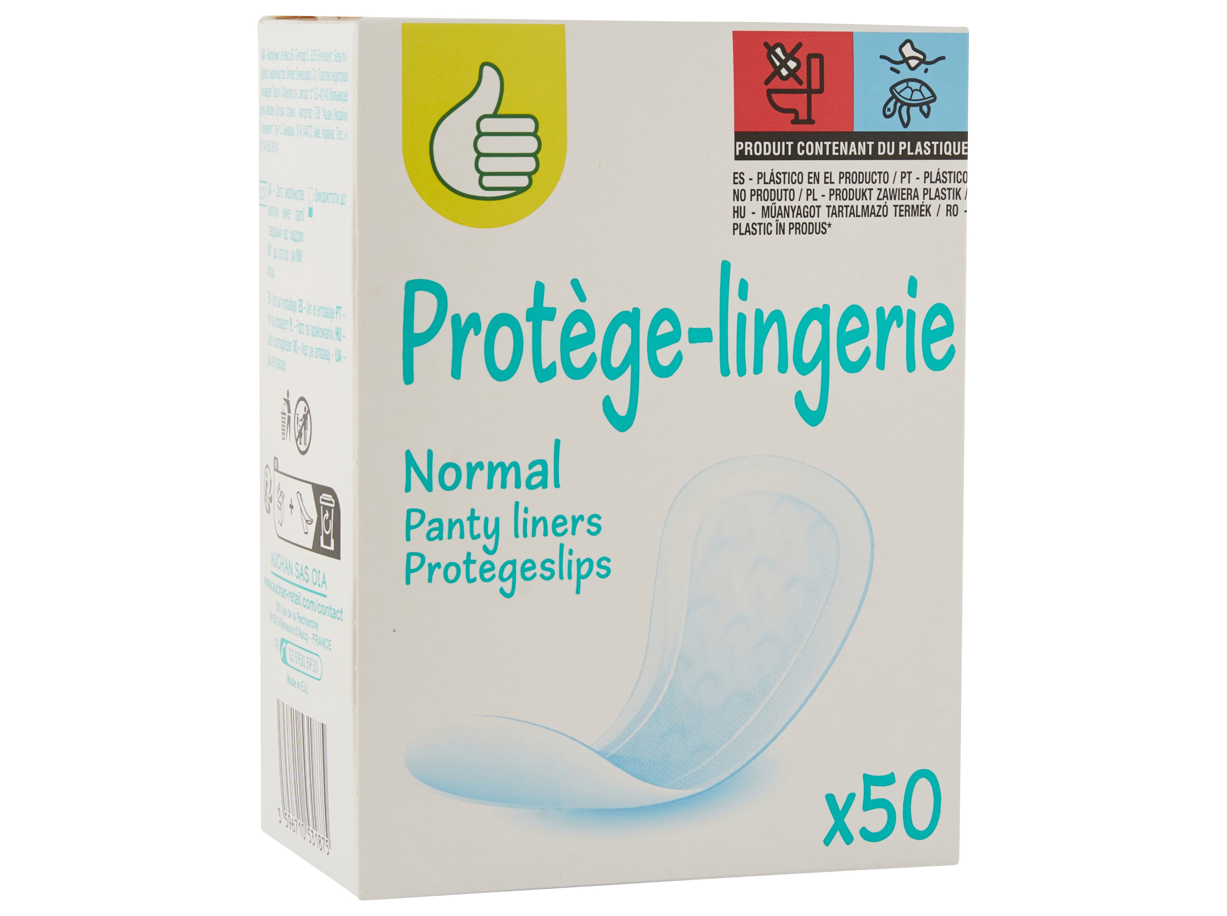 PENSOS DIÁRIOS POLEGAR NORMAL 50UN #