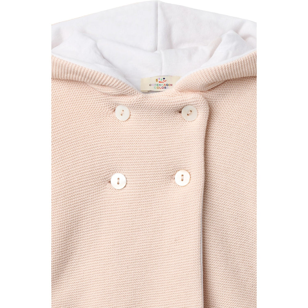 Køb COPENHAGEN COLORS Soft Pink W Cream Bomuld Baby Jakke W. Hætte