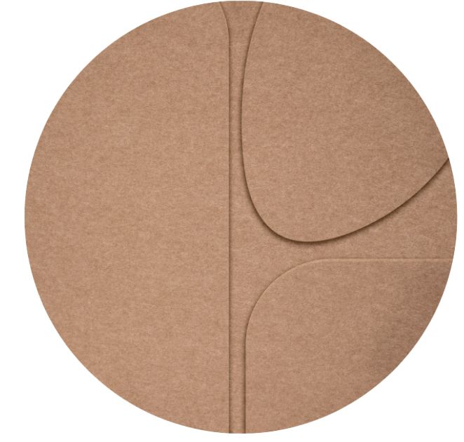 Akoestisch wandpaneel Organic Flow