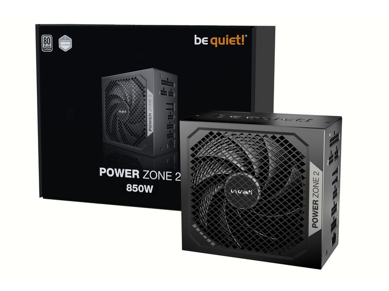 be quiet! Netzteil Power Zone 2 850 W ATX-Netzteil mit 80 PLUS Platinum-Zertifizierung