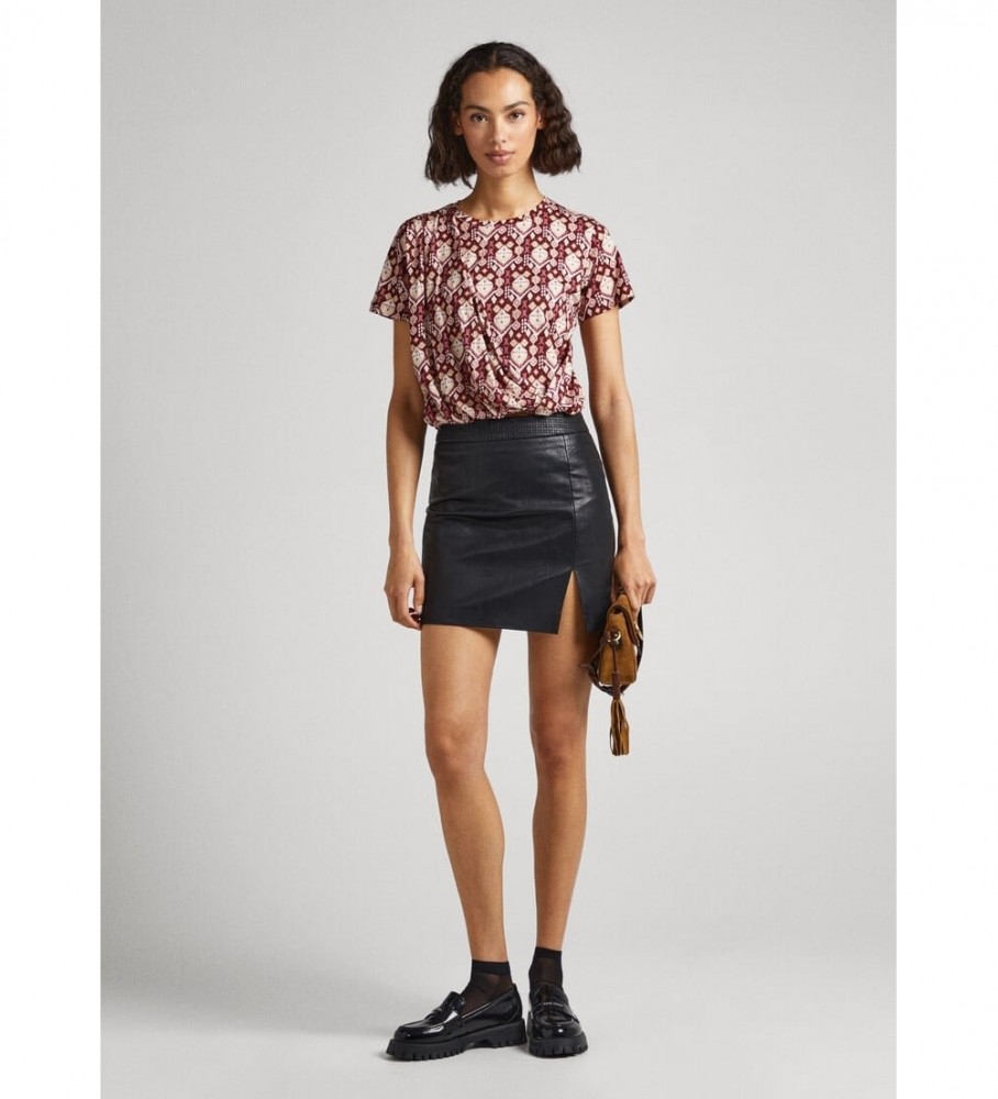 Pepe Jeans T-shirt Bernetta bordô