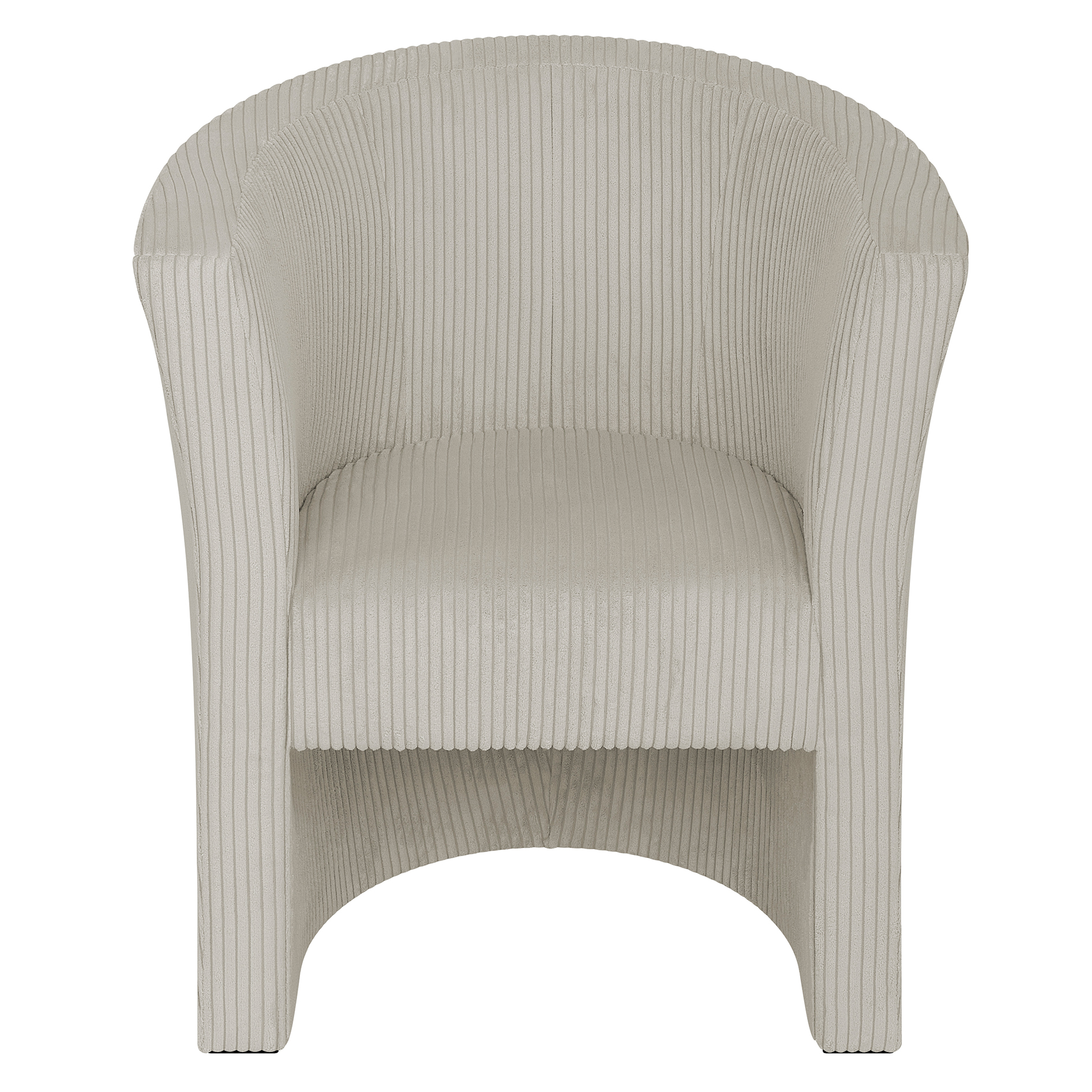 Cocktailsessel - creme - Cord - 76 cm hoch