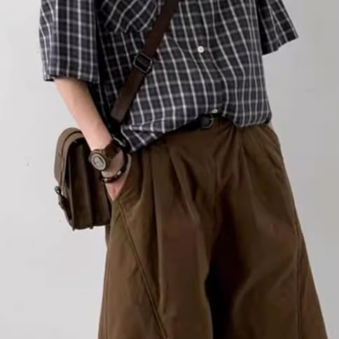 Nightbell - Mid Rise Effen Shorts