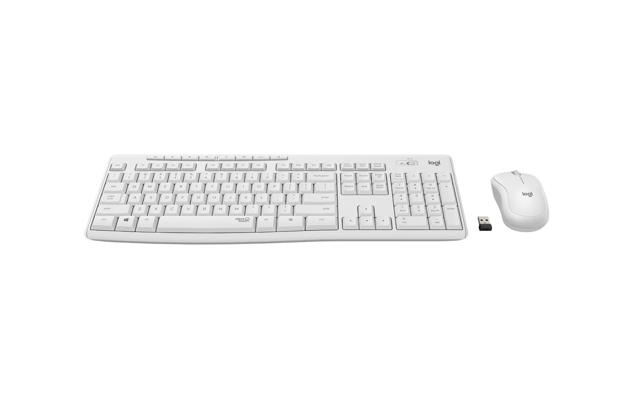 Tastatur-Maus-Set MK295 White CH-LayoutKabelloses Tastatur-Maus-Set