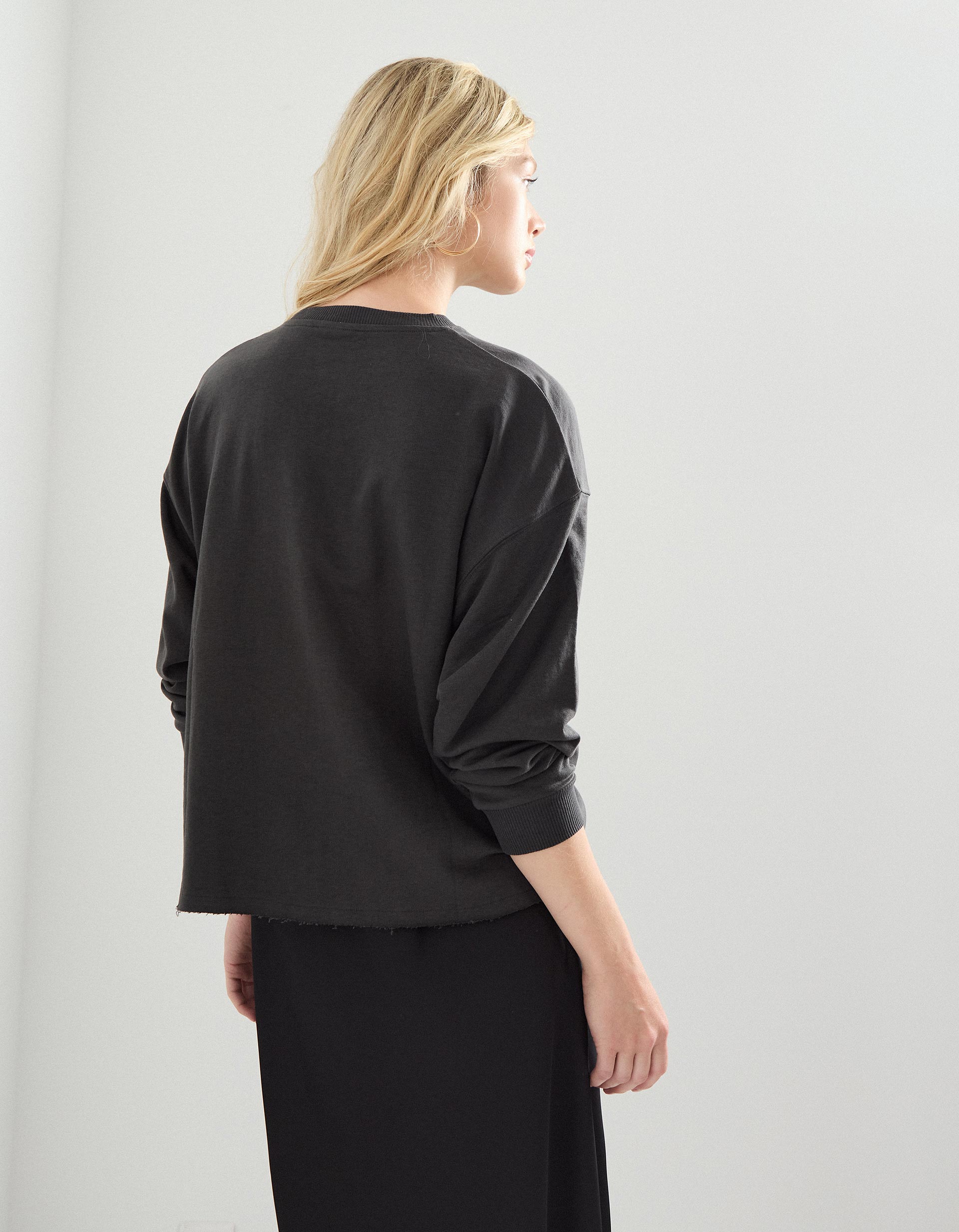 Sweatshirt 'Snoppy', Mulher, Cinzento Escuro