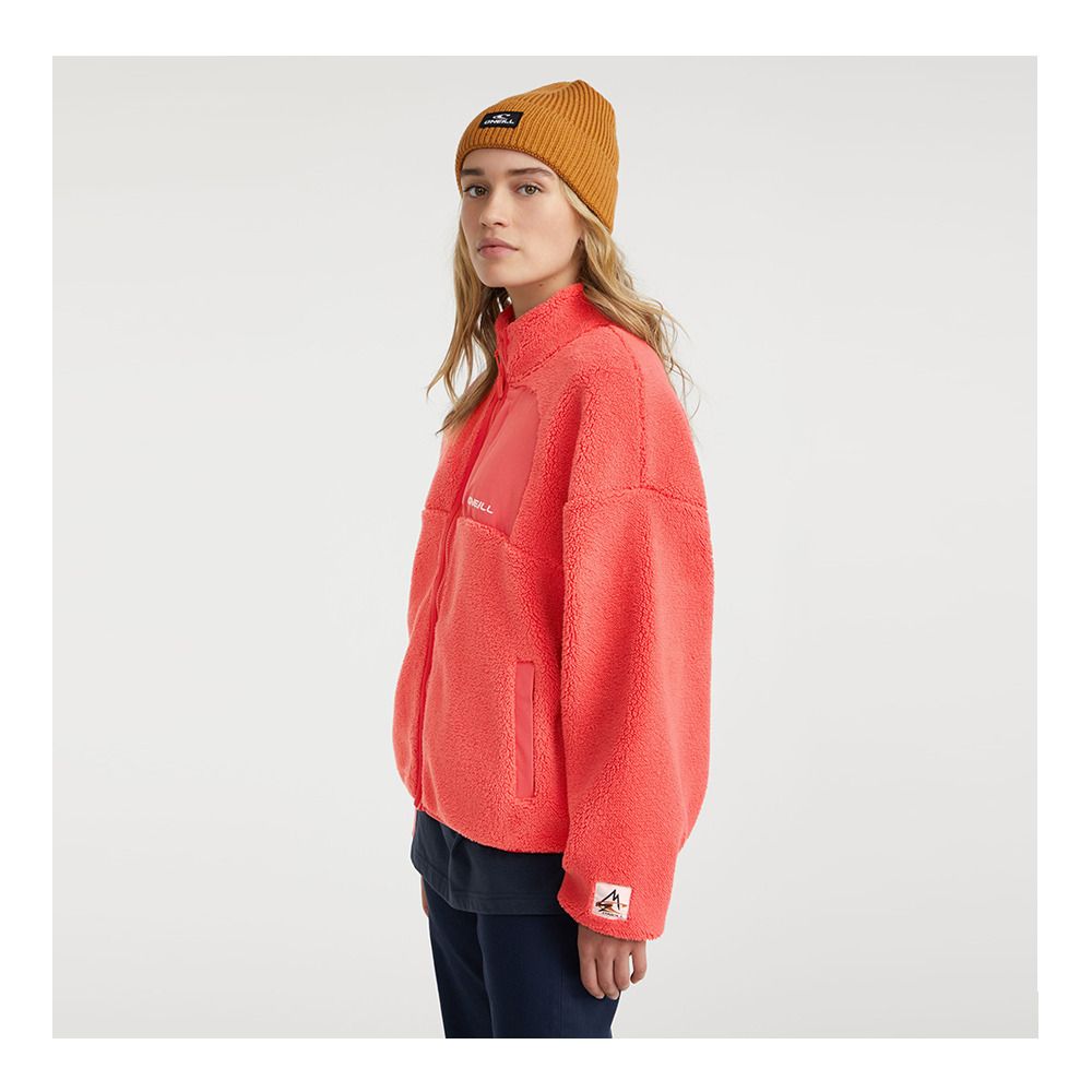 O'Neill CLOUDREST HIGH PILE - Polaire Femme red orcher