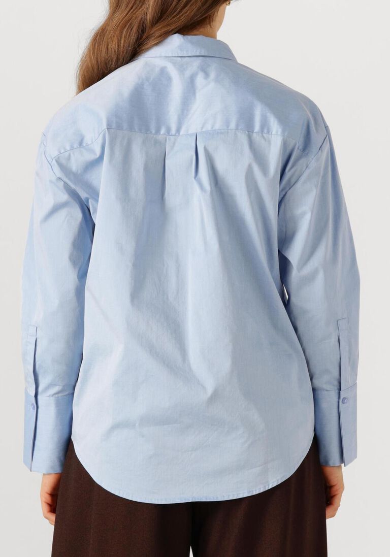 lichtblauwe co'couture blouses poppy cuff shirt