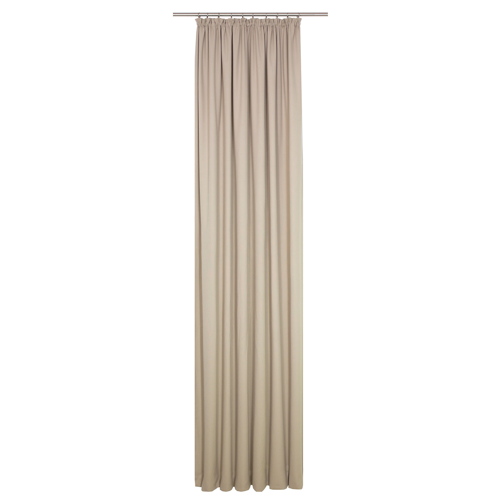 Einzelschal mit Kräuselband WIRTHNATUR - taupe - 1-lagig - 130x145 cm