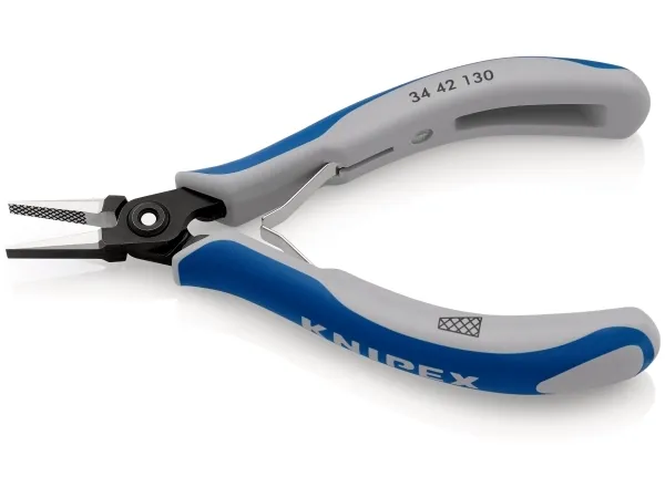 Knipex 34 42 130, Tryktænger, Stål, Blå, Grå, 130 mm, 61 g