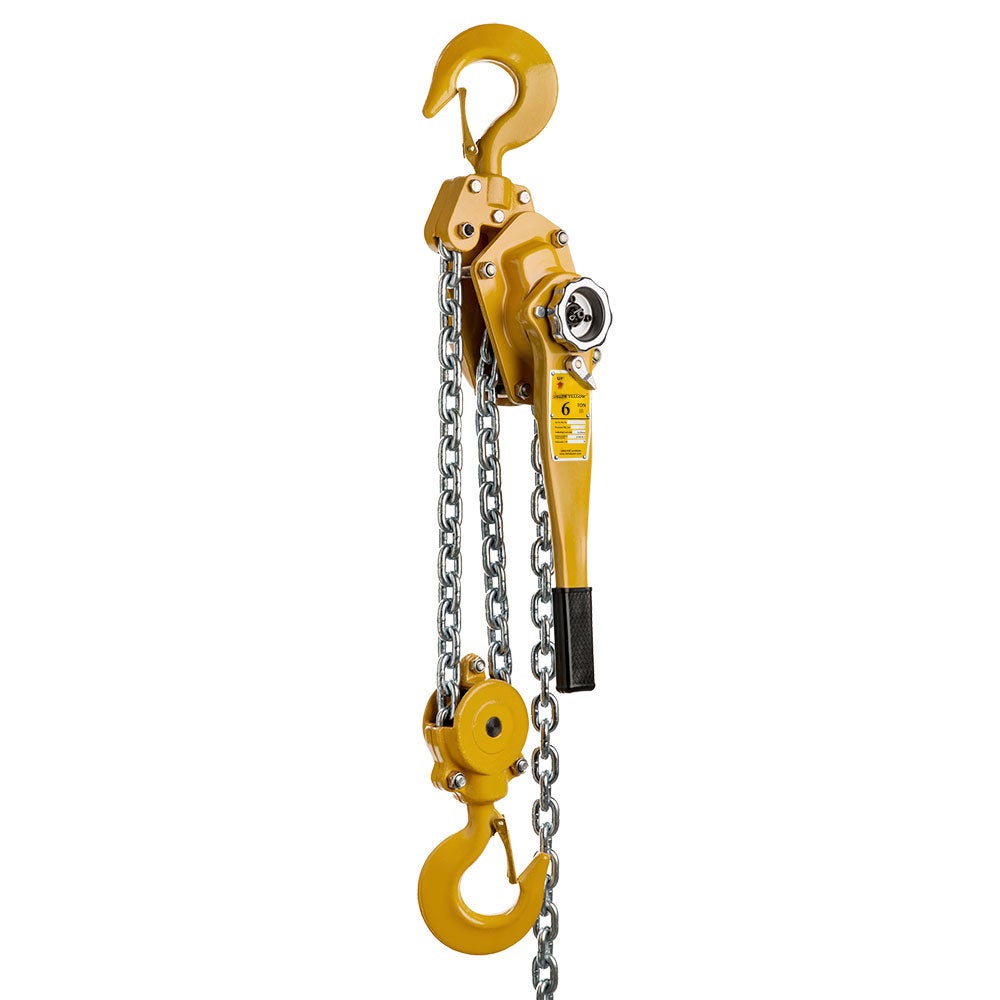 Delta Yellow Hefboomtakel, Hefvermogen 6,0 ton, Lengte 1,5 m