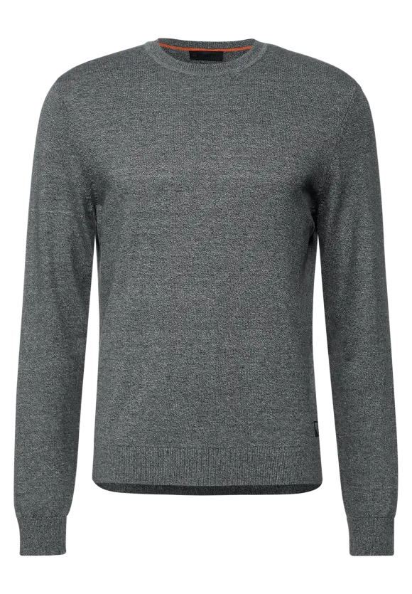 Softer Mouliné Pullover - stone grey melange