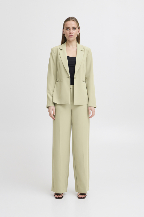 Ichi groene dames blazer