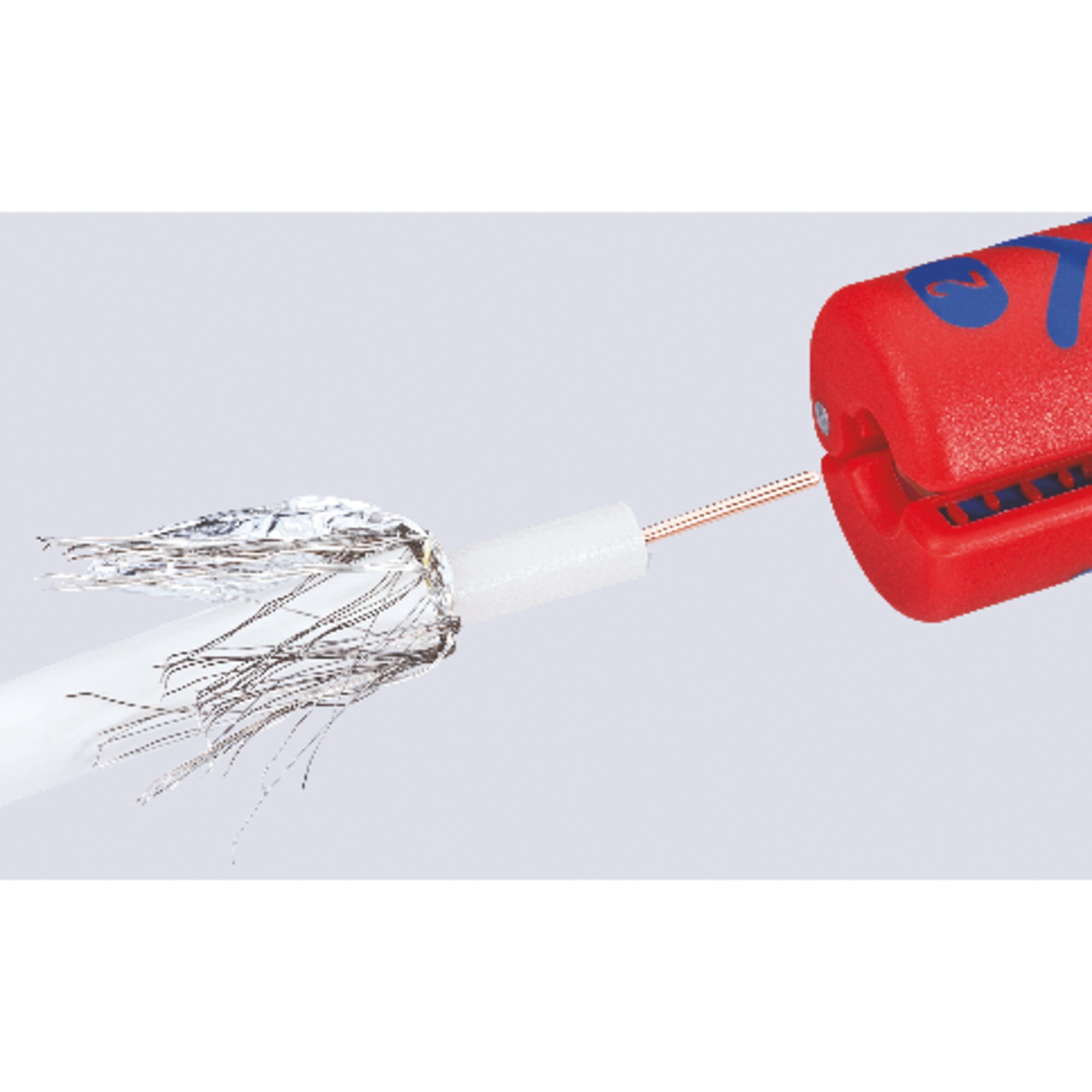Knipex Abisolier-/ Abmantelungswerkzeug Abisolierwerkzeug für Koax-Kabel 16 60 100 SB