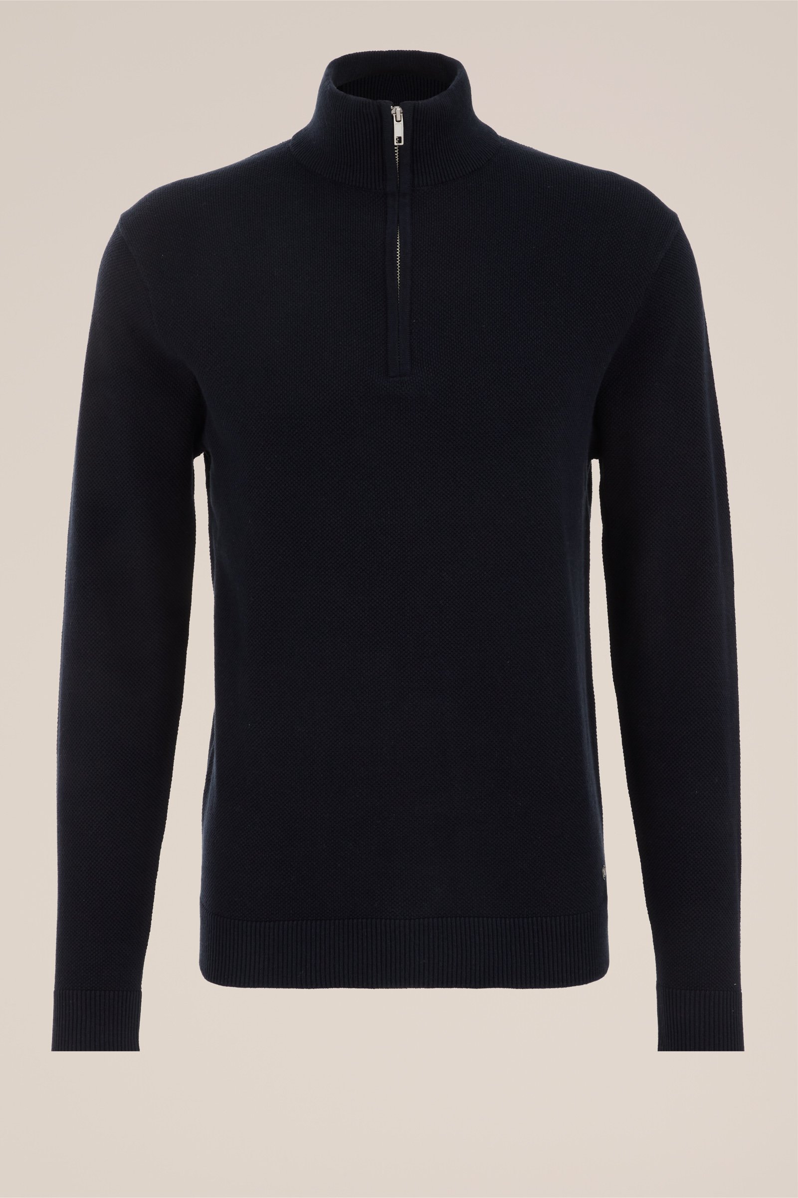 trui met rits WE Fashion Donkerblauw