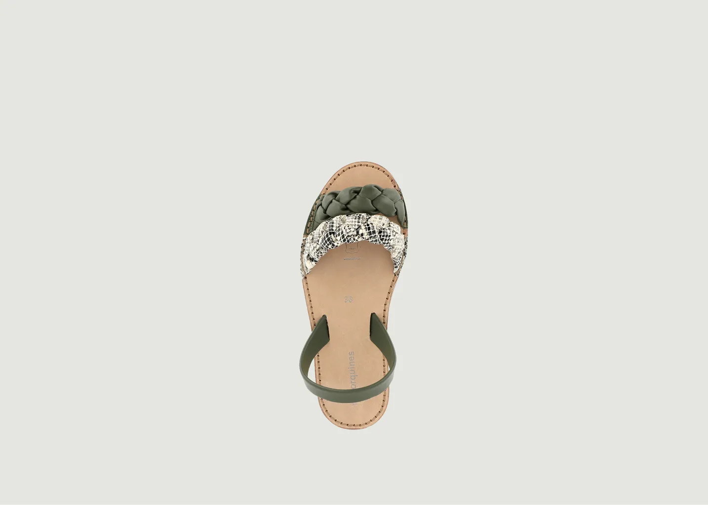 Sandales Avarca Neo 2 Cuir Blanco Minorquines