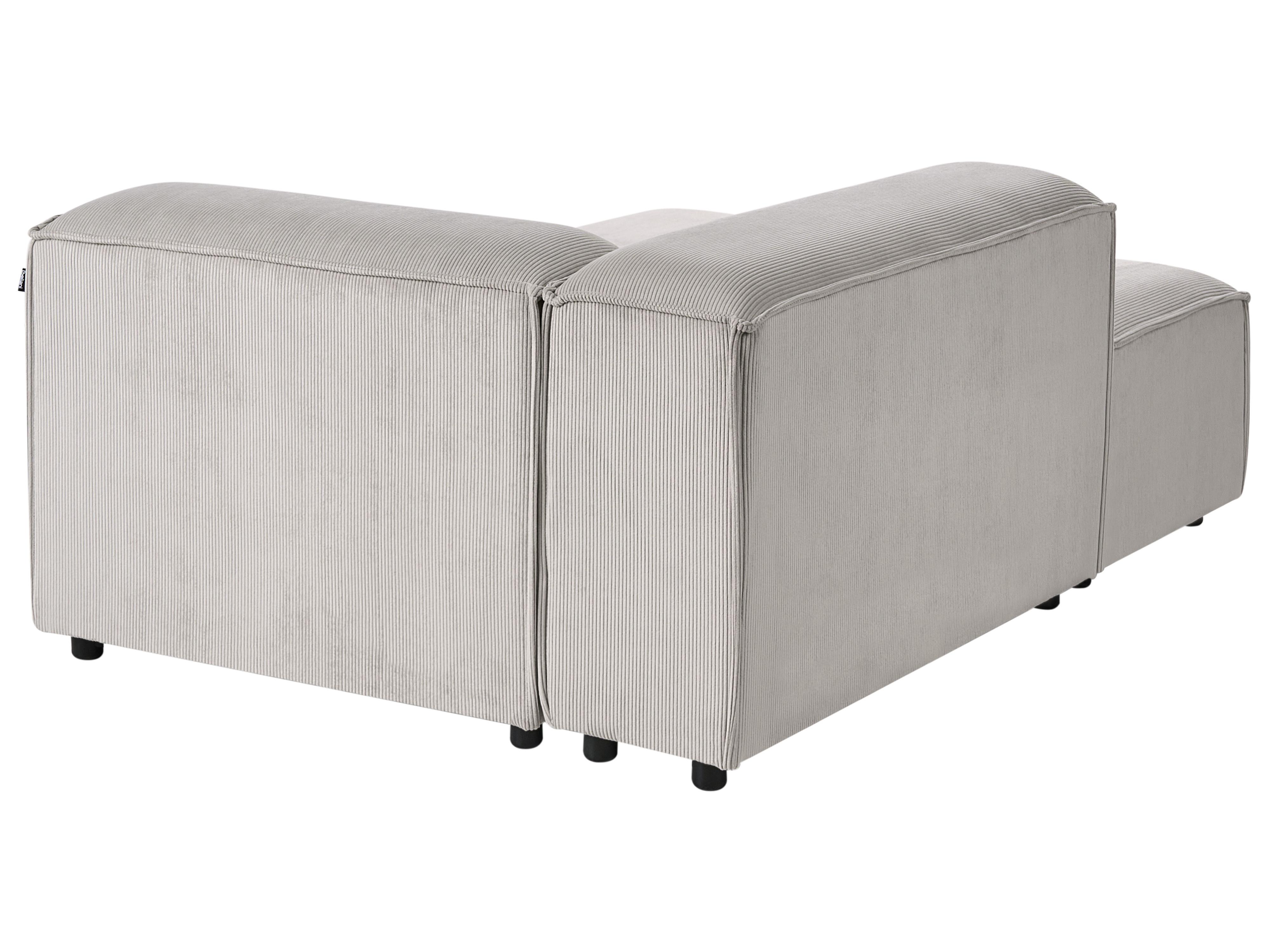 Modulaire hoekbank 5-zits ARDAL Corduroy Taupe linkszijdig