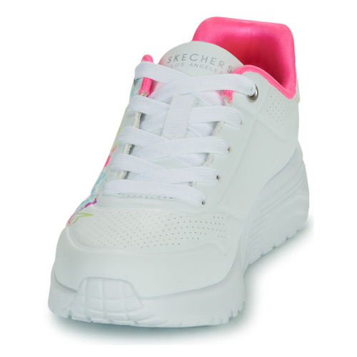 Skechers - UNO LITE - MY DRIP - Blanc / Rose