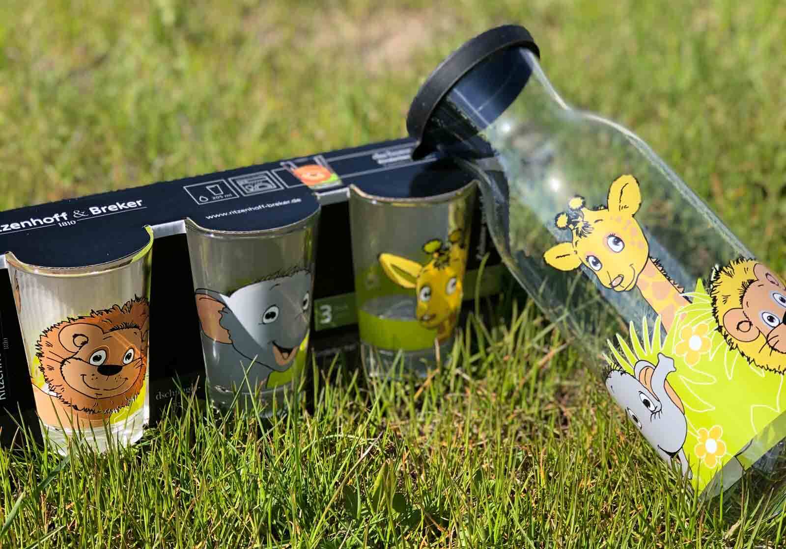 Ritzenhoff & Breker Kinderkaraffe Dschungeltiere 1200 ml