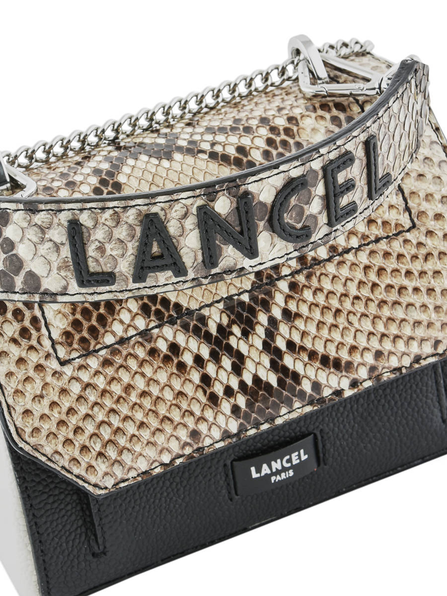 Mini sac bandoulire S Ninon Python LANCEL