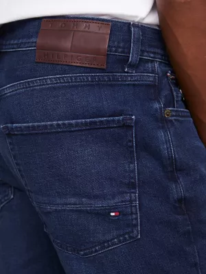 Calça jeans Denton reta e desbotada