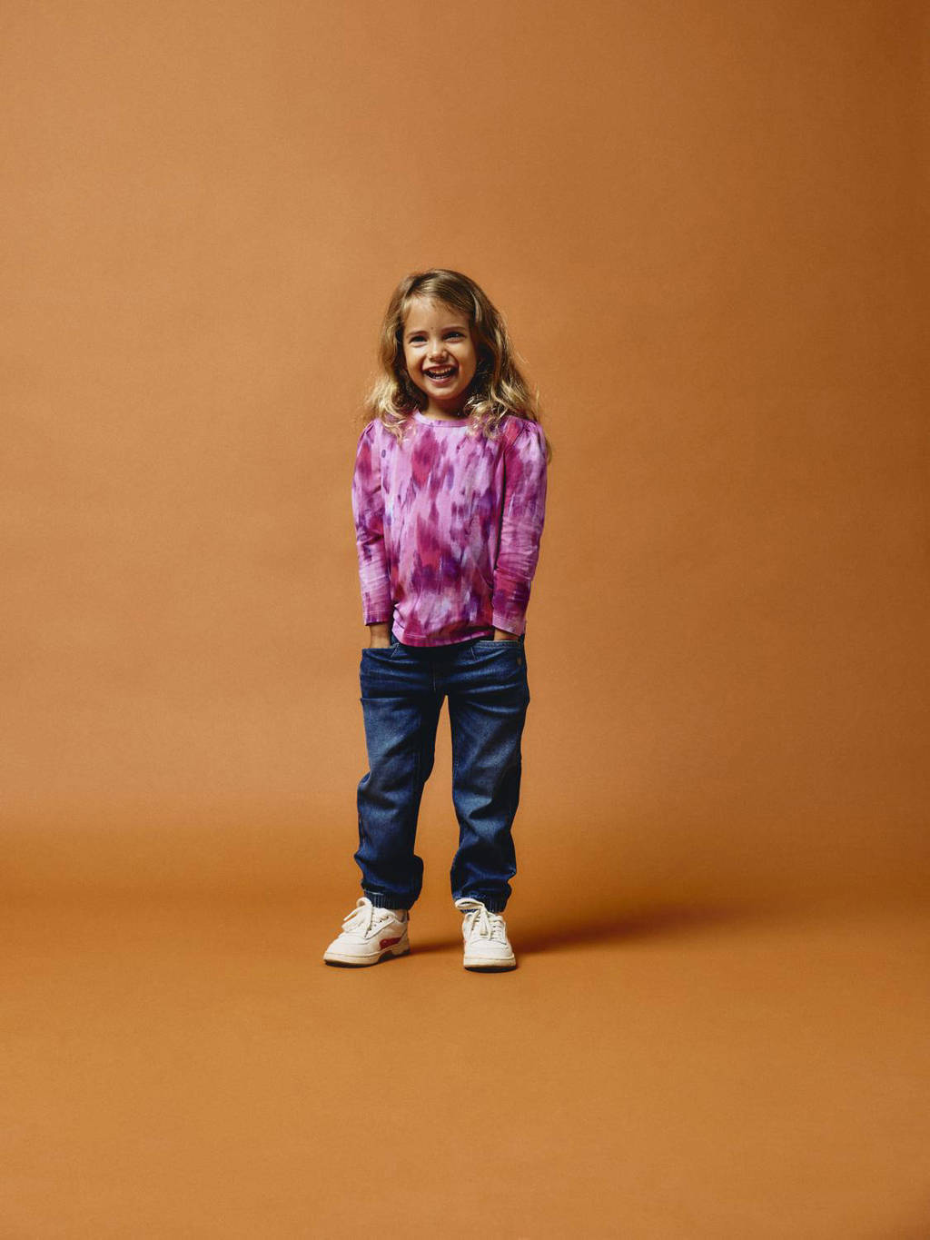 NAME IT longsleeve NMFLARIANA met all over print fuchsia/paars