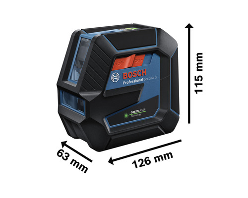 Bosch Professional GCL 2-50 G combinatielaser inclusief RM 10 draaivoet & DK 10 plafondklem