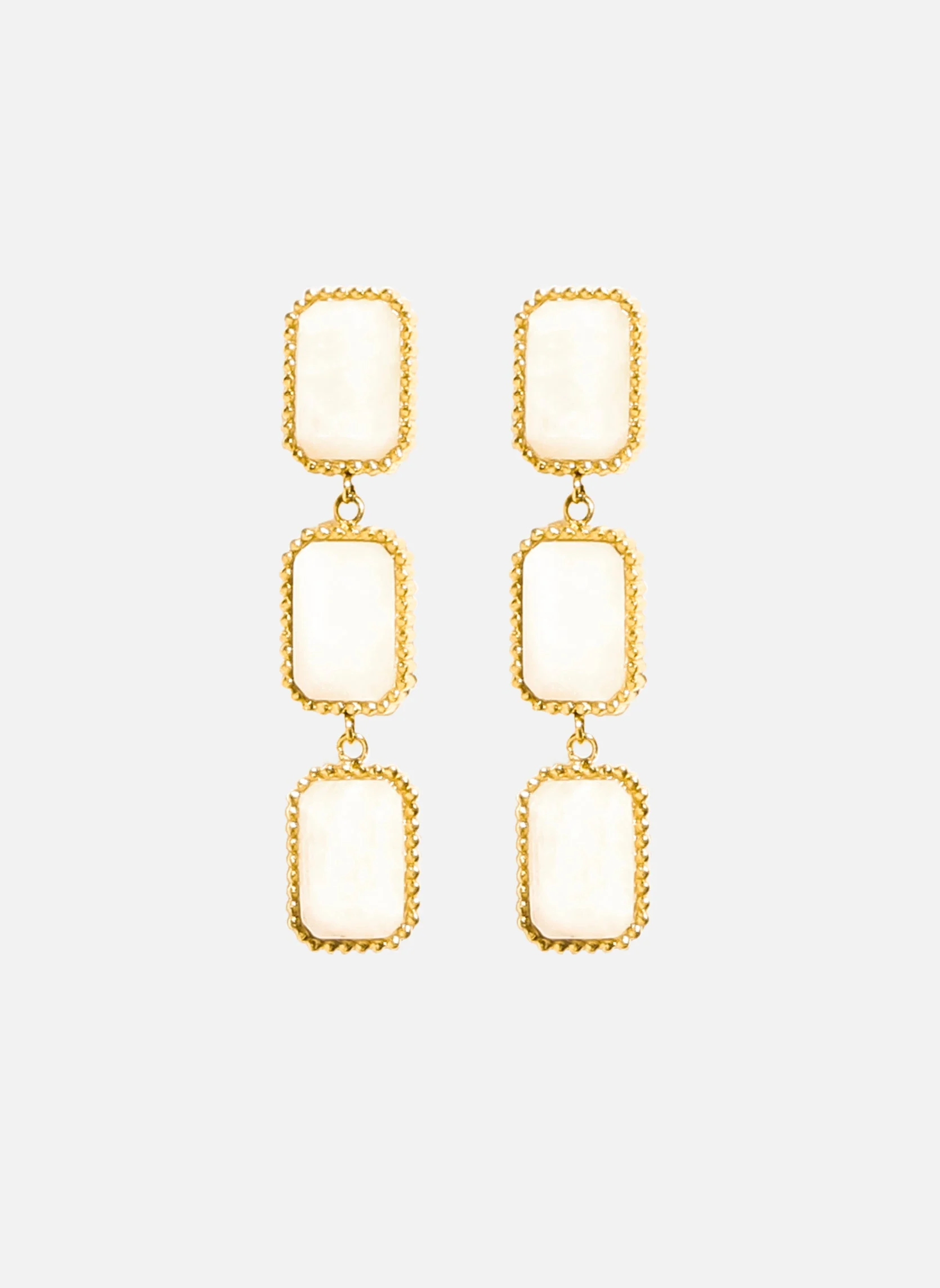 KLEIO - Boucles d'oreilles pendantes kleio | Blanc