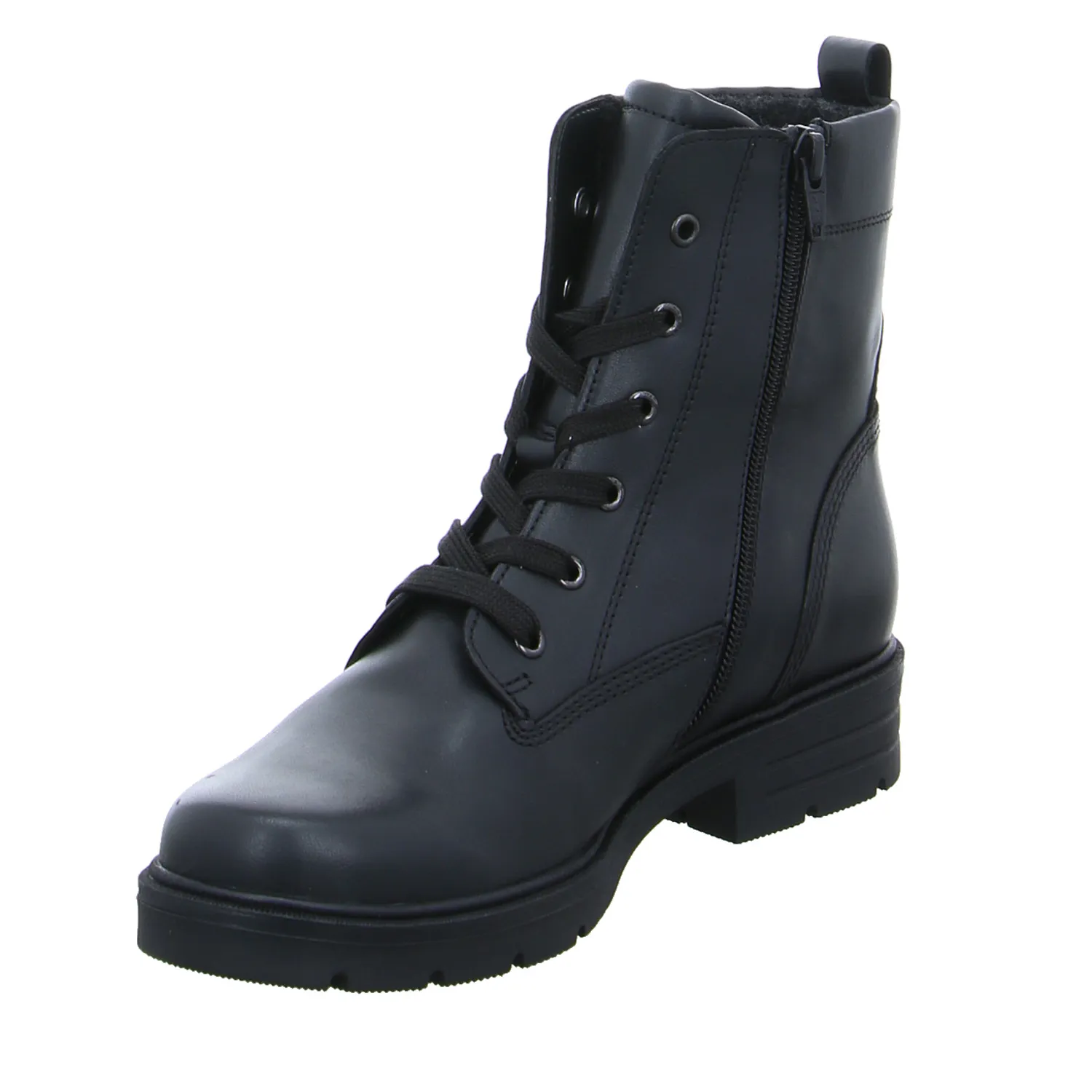 GABOR Boot Schwarz Leder