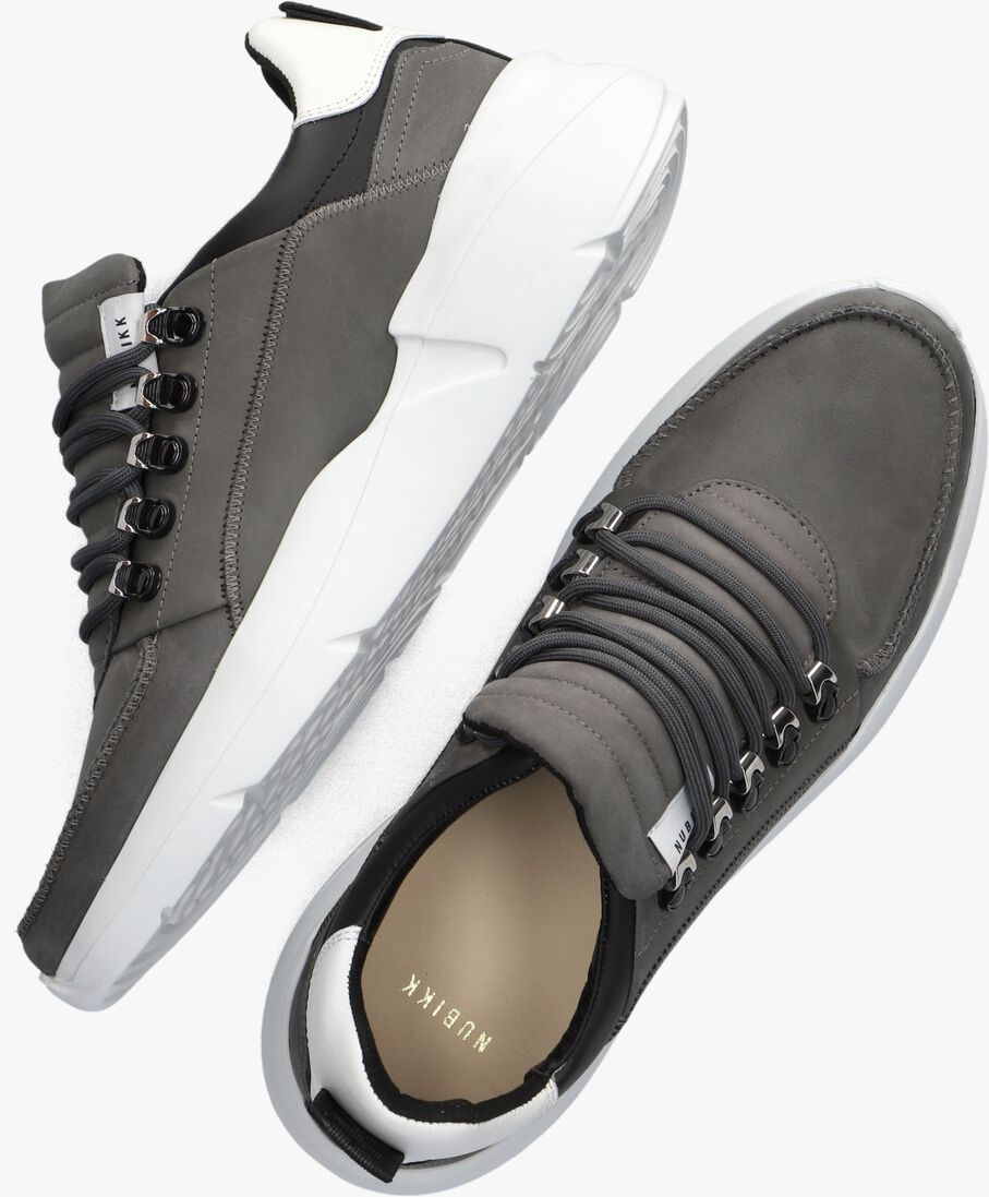 NUBIKK grijze nubikk lage sneakers roque roman heren