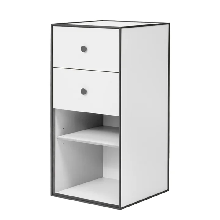 Audo - Frame Regalmodul 70 inkl. Schublade, weiss