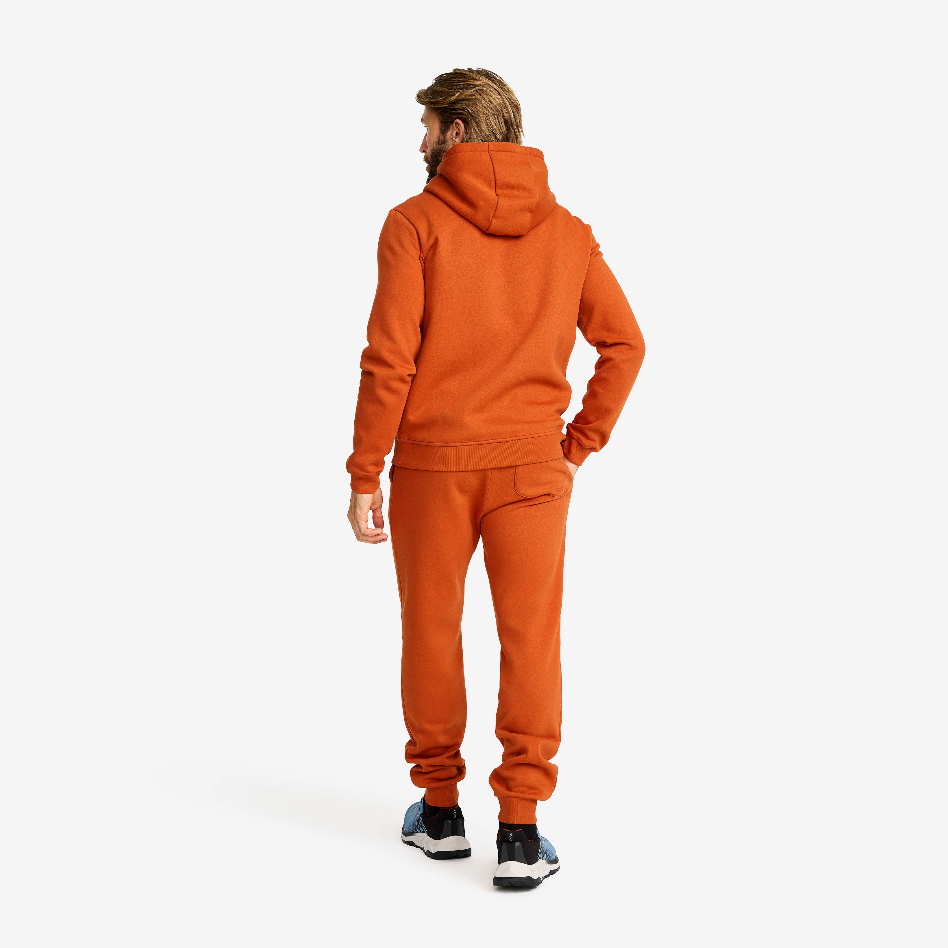 RVRC Hoodie Herre Terracotta Brown/Forest Night