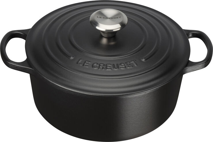 Le Creuset Rund støbejernsgryde 4,2L Matte Black Matte black
