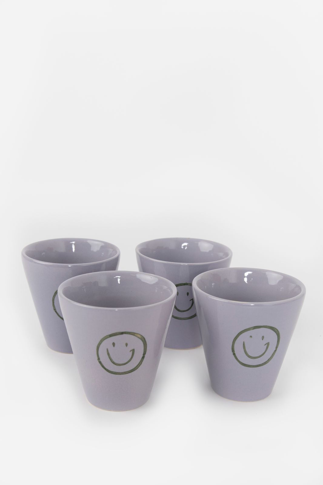 Paarse beker met smiley