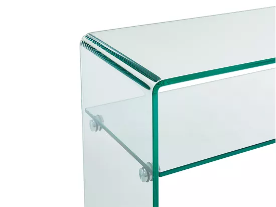 Console - 1 niche - Verre trempé - Transparent - STILEOS