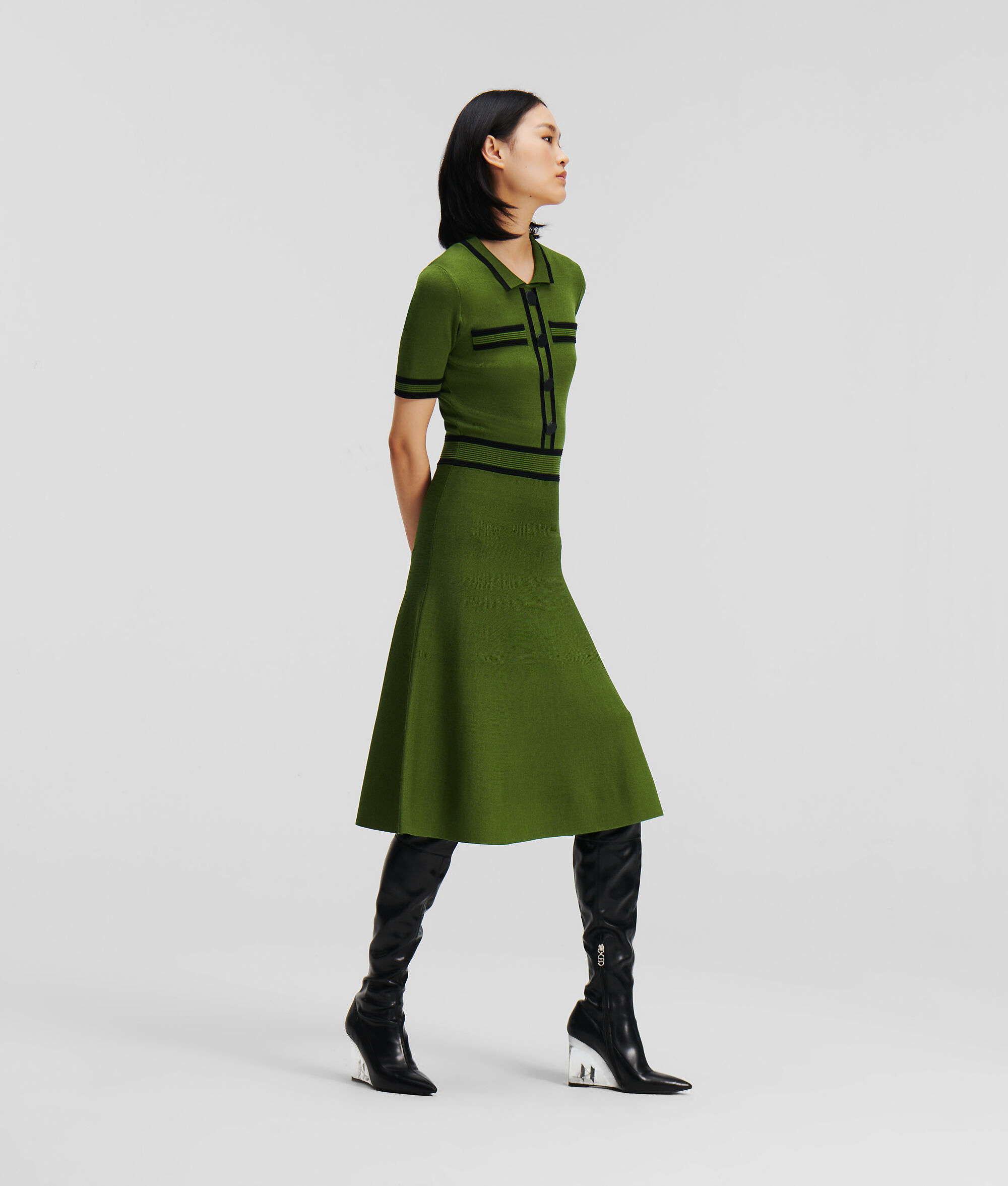 ROBE POLO EN TRICOT
