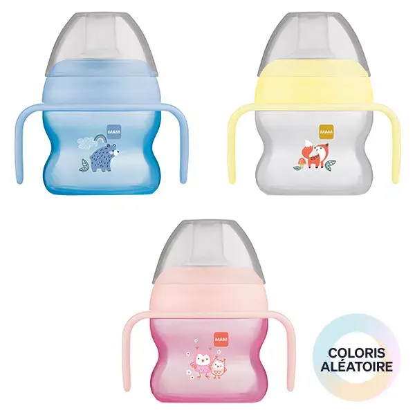 Copo de transição MAM em silicone macio com alças, a partir de 4 meses, 150ml
