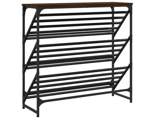 VIDAXL - étagère à chaussures chêne marron 90x30x85 cm bois d'ingénie...