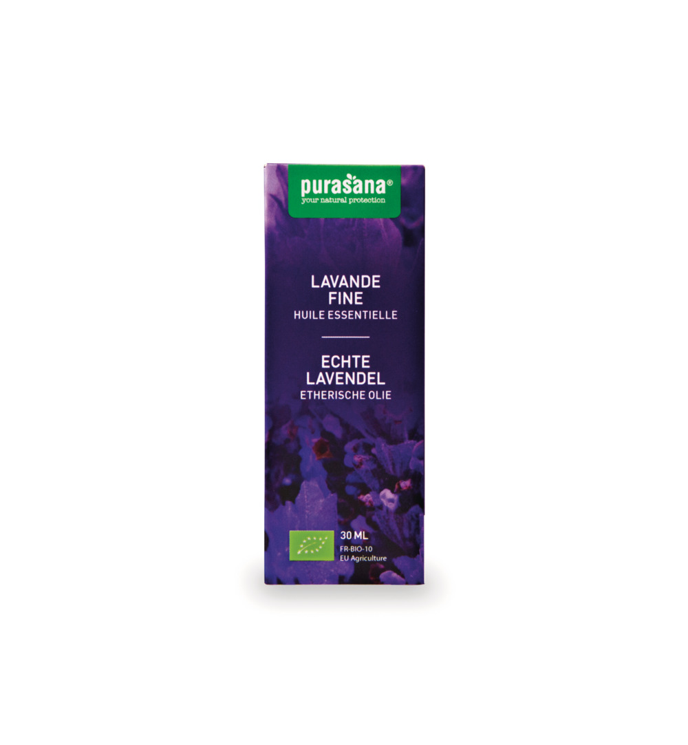 Purasana Lavendel Echte Olie/Huile Lavande Fine Bio (30 ml)