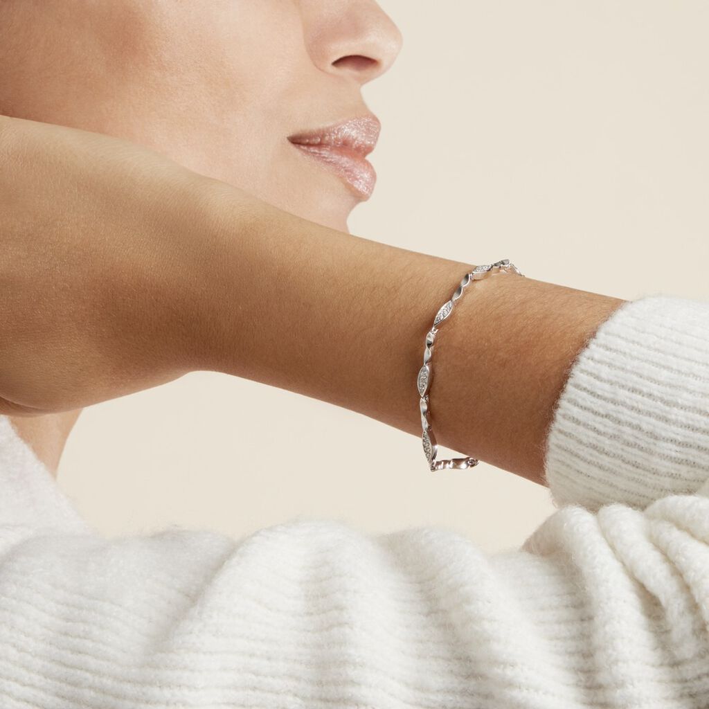 Bracelet Evy Argent Blanc Oxyde De Zirconium