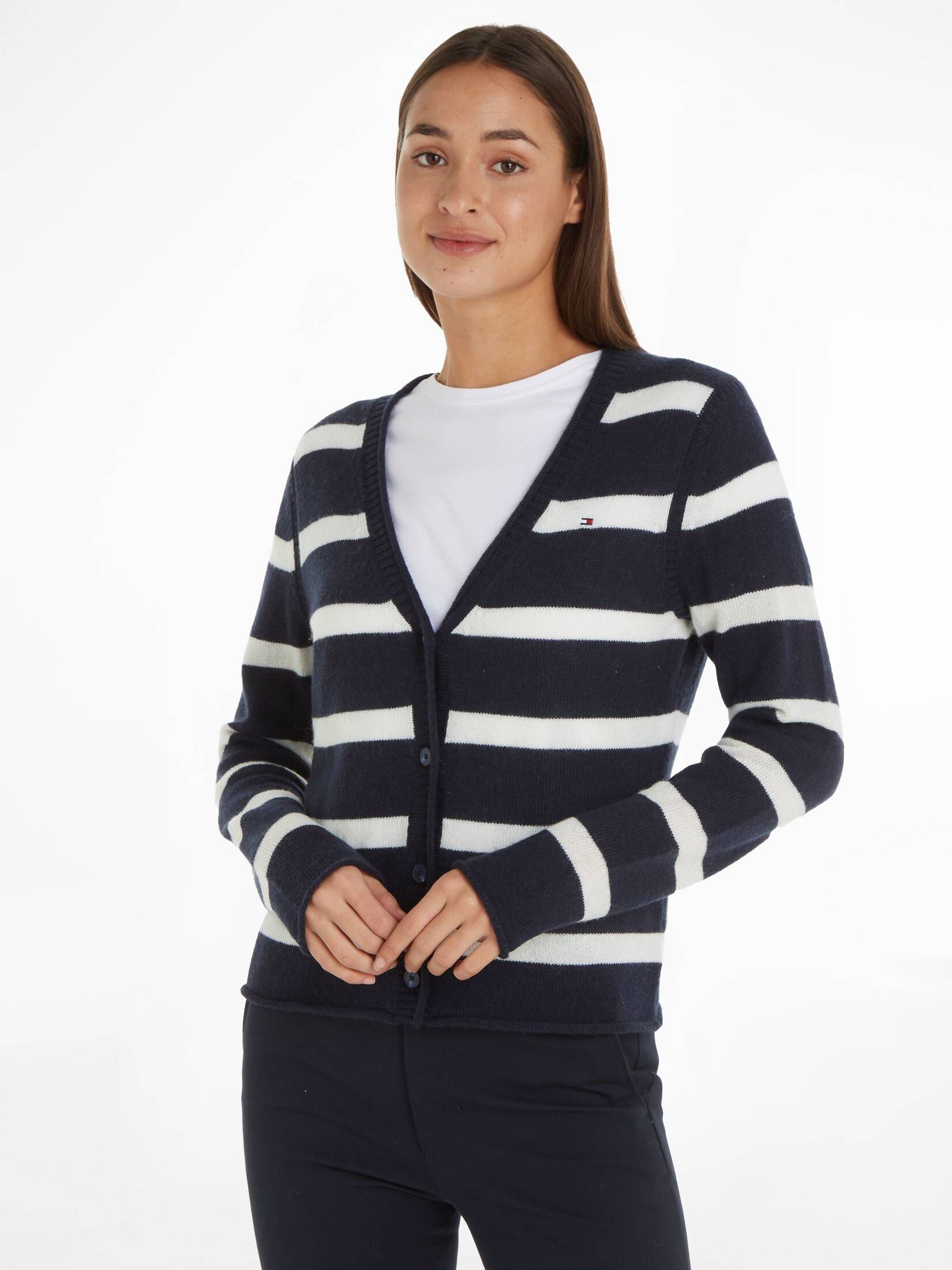 Tommy Hilfiger| Damen Strickjacke aus Wolle