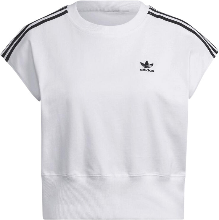 adidas WAIST CINCH TEE Hvid