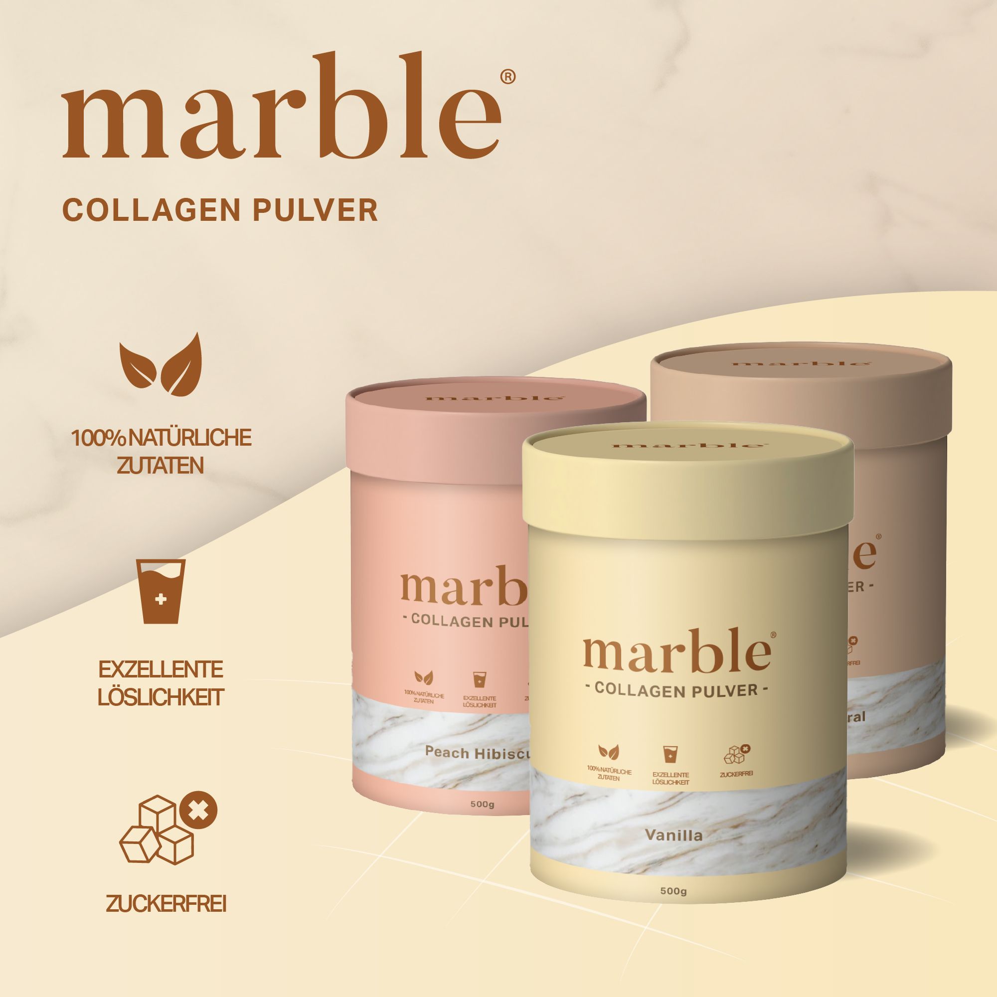 marble® Collagen Pulver Vanilla