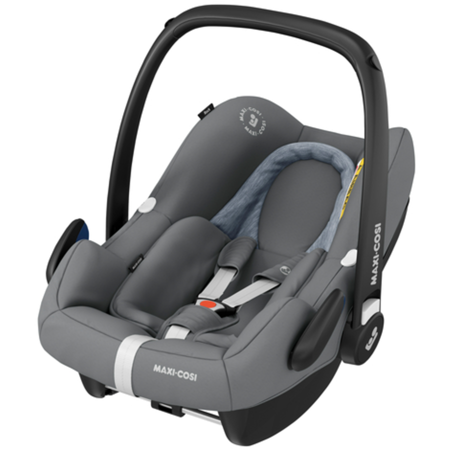 MAXI COSI Set Babyschale Rock Essential Grey plus Base FamilyFix 2
