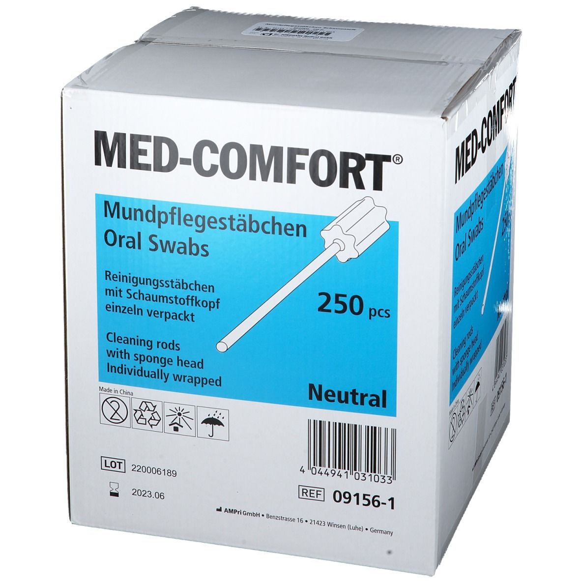 MED-COMFORT® Mundpflegestäbchen Schaumstoff neutral